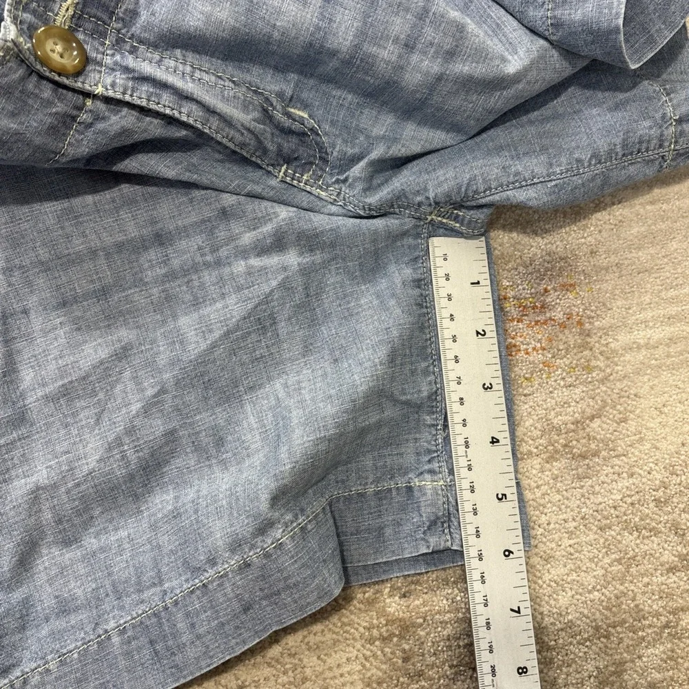 Vintage Gap Jeans Womens Size 8 Chambray Denim Shorts Blue Casual Mid Rise